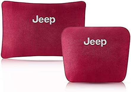 Maohono ジープ に適し 車のヘッドレスト バイオコットン腰クッション 通気性 姿ネックパッド 車 クッション 首 ヘッドレスト 腰サポート 背もたれ 頸椎サポート枕 長時間運転に 車の快適旅行 並行輸入品 ワインレッド 最も