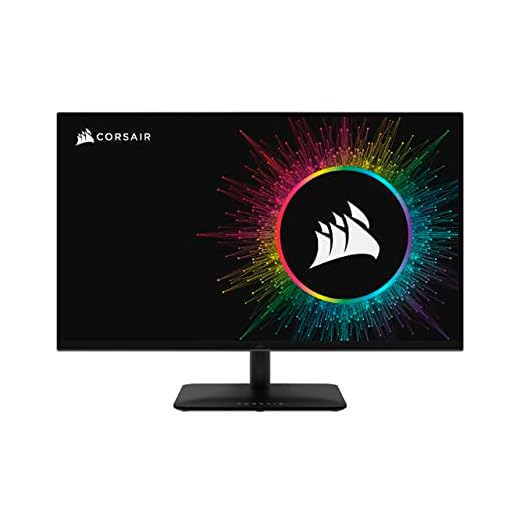 Corsair XENEON 32UHD144-A Gaming Monitor - 32-Inch, IPS UHD (3840 x 2160), AMD FreeSync Premium Adaptive Sync, 144Hz Refresh Rate, 1ms, DisplayHDR600, HDMI 2.1, DisplayPort 1.4, USB-C 3.1 - Black