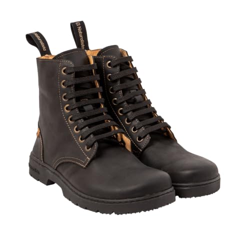 El Naturalista N5264 Arizona Black sandales en cuir noir pour homme et femme confortables
