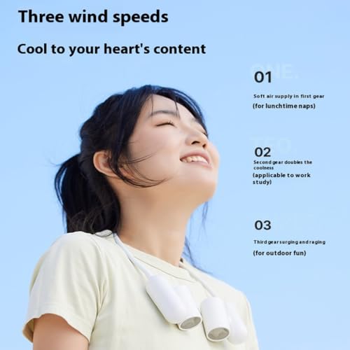 Ventilador de cuello para combatir el calor al aire libre de forma cómoda 5