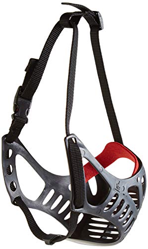 Croci Hundemaulkorb, Verstellbarer Hundemaulkorb, Kunststoff-Gesichtskorb, gegen Bisse, Anti-Bellen, 42 cm