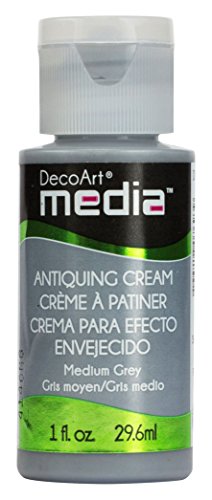 DecoArt Media Antiquing Crema, tamaño Mediano, Color Gris