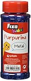 Dosificador tipo salero Fixo Kids 39030 - Purpurina azul metalizada. Bote de 100 gramos.