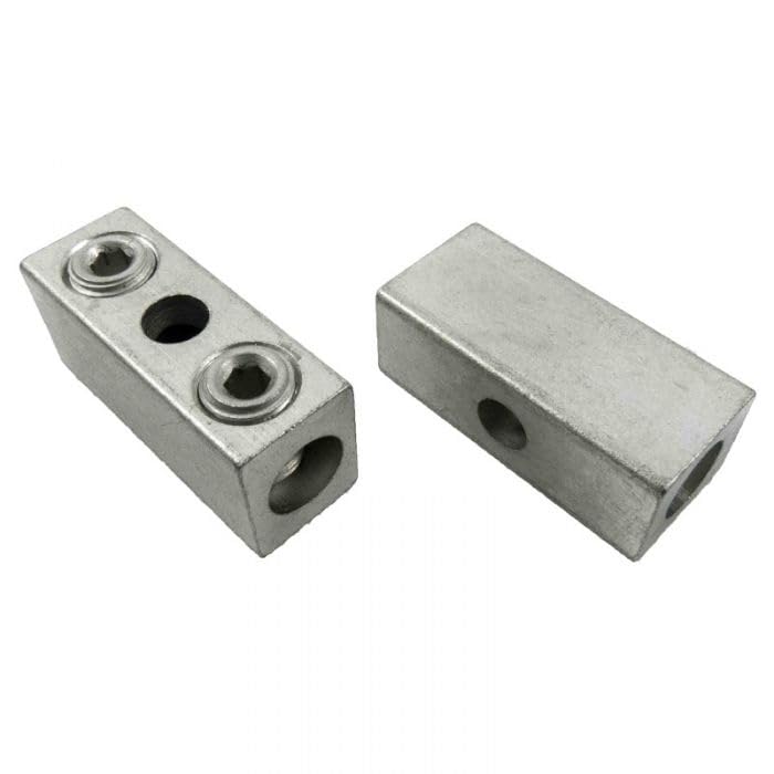 Hazlet SQ12005 250 MCM - 6 AWG 2 Screws Aluminum Splice/Reducer Mechanical Connector Number 250 kcmil (4/0 AWG) - 6 AWG Wire Range - Pack of 5