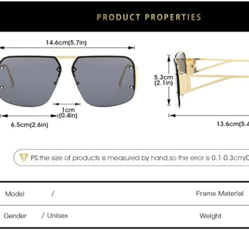 Fashion Retro Square For Women Sunglasses Vintage Metal Frame Men Clear Lens Trending Shades UV400 Sun Glasses
