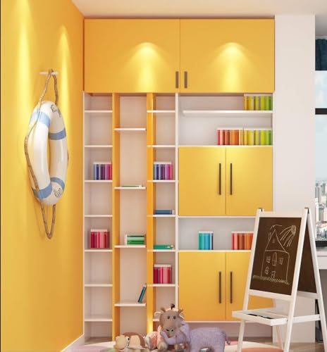 Image of Dark Yellow Solid Matt Peel and Stick Wallpaper Contact Paper Wallpaper Modern Self Adhesive Wallpaper Decorative Removable 16 x 60 Inch