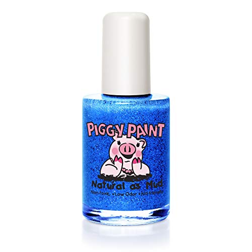 Piggy Paint 100% Non-toxic Girls Nail Polish - Safe, Chemical Free Low Odor for Kids, Mermaid in the Shade - Great Stocking Stuffer for Kids