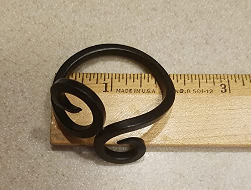 The Metal Magician Iron Knotted Napkin Rings Holder - Black (Knotted Design (Set Of 12)) #TOP4