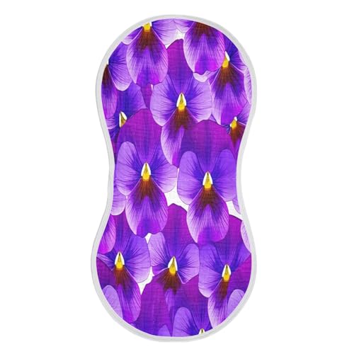 Kigai Violet Baby Burp Cloths Extra Soft and Absorbent Burping Rags Cotton Burping Clothes Baby Washcloths for Newborn Boys Girls - 1 Pack