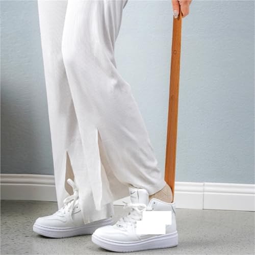 Cuchara larga for zapatos en madera noble con mango de 55 cm 4