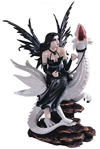 Osiris Trading UKLarge Fairy and Dragon Companion Sculpture Statue Mythical Creatures Figure Dragons Collection