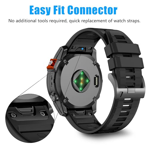 Correa rápida silicona 26mm compatible Garmin tactix8 miniatura 3