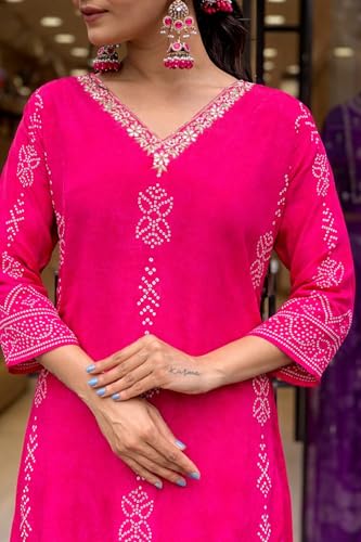 Image of MITZO Kurta Sets for Woman || Kurta Sets for Women Cotton || Women Kurta Sets with Dupatta Cotton || Kurti Pant Set with Dupatta