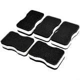 Potente esponja de limpieza de cocina, 5 esponjas negras para platos (5 unidades)