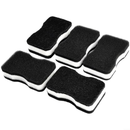 Potente esponja de limpieza de cocina, 5 esponjas negras para platos (5 unidades)