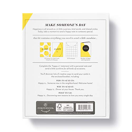 Happy Is… By Compendium: A Notecard Kit To Send A Little Sunshine #TOP3