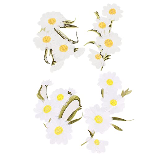 Milya Parche bordado de camomila para planchar o coser con la plancha, para vestido chino, camiseta, vaqueros, ropa, bolsos Cover