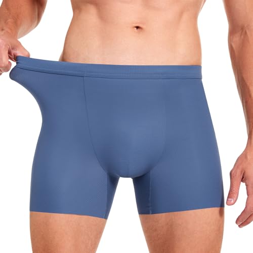 Mens Padded Boxer Briefs Light Blue2