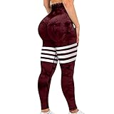 Leggings mit hoher Taille für Damen – 3 Ebenen Flex Bund: Hohe Taille Workout-Leggings für Frauen mit drei verschiedenen Webtechniken, passt enger an Ihre Taille. Der breite Bund der Kompressions-Leggings für Frauen bedeckt den Bauchnabel, bietet Bauchkontrolle, rutscht nicht und rollt sich nicht auf, kein Kamelzehen, nicht durchsichtig, Vier-Wege-Stretch.