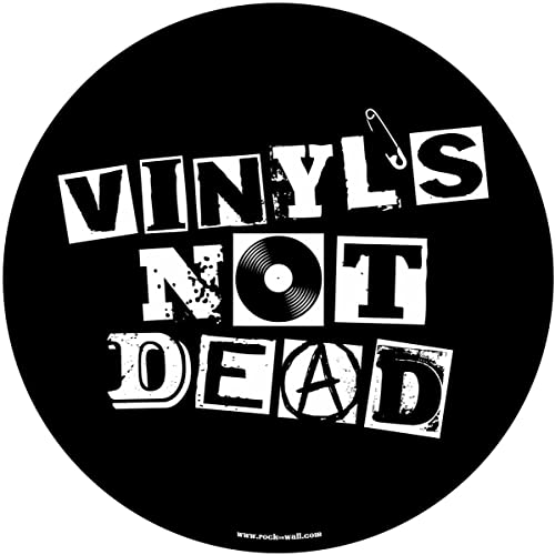 Rock on Wall Feutrine pour Platine Vinyle, Not Dead