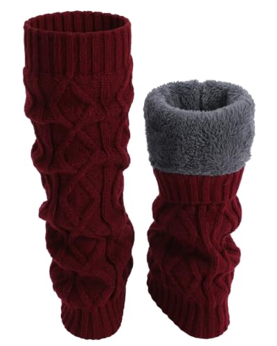 Image of Shihanee Winter Fleece Lined Leg Warmers for Women