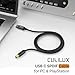 Cubilux USB C to TOSLINK Optical Audio Cable, Unidirectional Type C to SPDIF Digital Aux Cord, S/PDIF Transmitter for Computer/Laptop/PC MacBook(5.1 Surround Sound) and PS5(Stereo), 6.6 FT