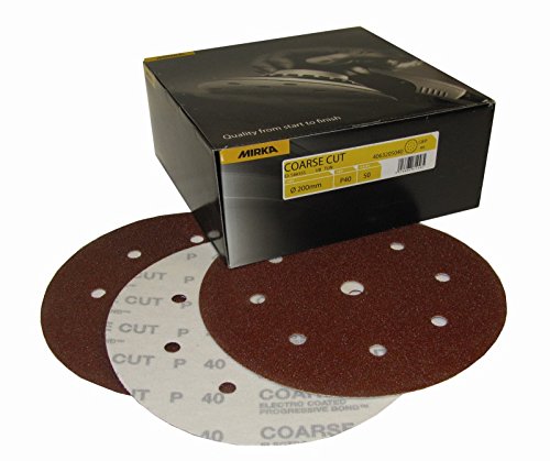 Mirka 1975348 coupe grosse évite l'encrassement du disque 200 mm velcro P40