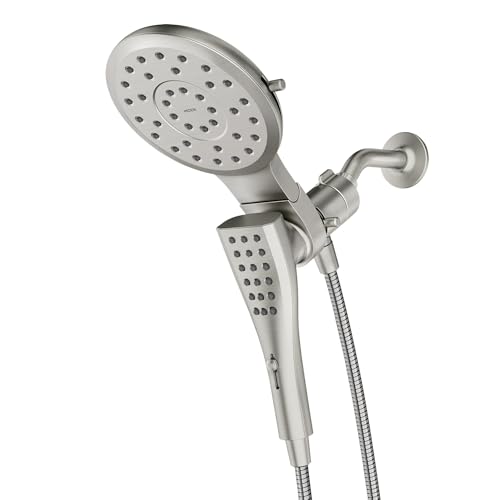 Moen 220C2EPSRN Verso Showerhead Combo, Magnetix, Brushed Nickel | Rain and handshower combo, Magnetix docking, Infiniti dial spray control, 60" hose, brushed nickel finish - image 1