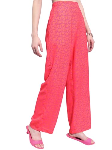 Image of Tokyo Talkies Women's Regular Fit Parallel Trousers| Mid-Rise