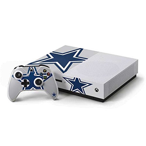 Skinit Decal Gaming Skin Compatible with Xbox One S Console and Controller Bundle - Officially Licensed NFL Dallas Cowboys Large Logo Design