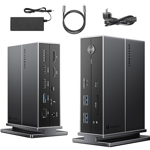 Station d'accueil Thunderbolt 4 VENTION hub multi-ports adaptateur secteur