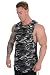 YoungLA Long Tank Tops for Men Muscle Shirt Bodybuilding Gym Athletic Training Sports Everyday Wear 306 Camo Black Medium