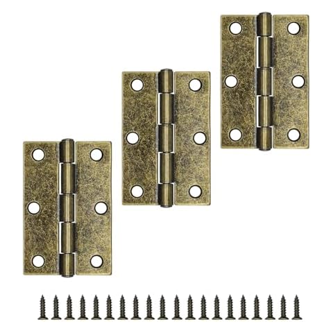 MABAHON 3pcs Antique Bronze Door Hinges Cover