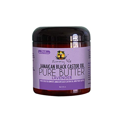 Sunny Isle Jamaican Black Castor Oil Pure Butter Lavender, Brown, 4 Fluid Ounce