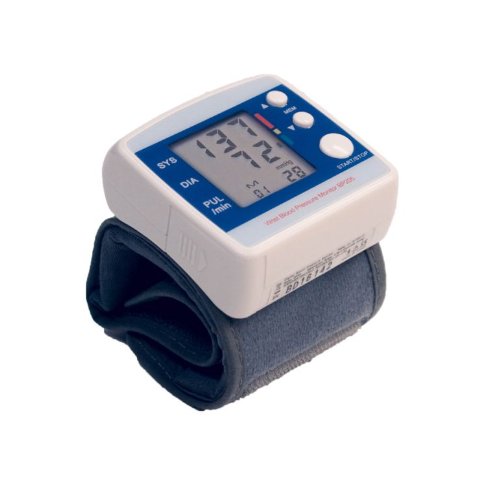 Globatek Monitor digital de presión arterial de muñeca, medidor de ritmo cardíaco
