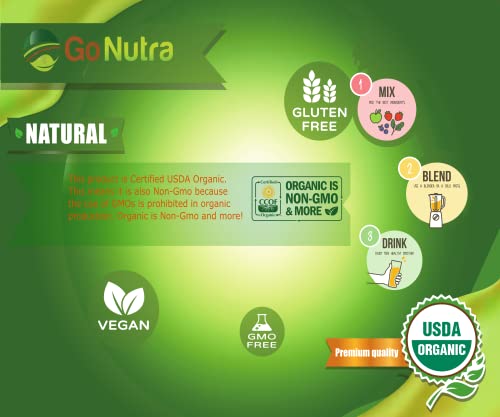 Go Nutra - Organic 7 Mushroom Supplement, Longevity Mushroom Powder with Lion’s Mane, Chaga, Shiitake, Maitake, Reishi, Tremella, and Cordyceps Mushroom, Non-GMO, Gluten-Free, Vegan, 4 oz - Image 5