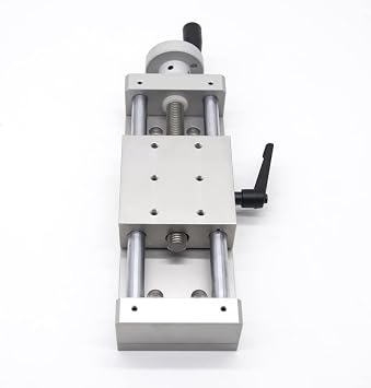 Silver,Manual Sliding Table Linear Rail Stage, Cross Aluminum Alloy with High Accuracy 8080mm (50mm) KA80-1402-50