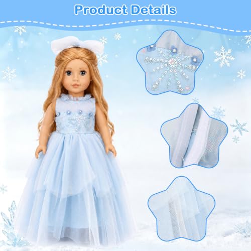 Princess Tulle Dress and Acceories with Veil for American 18 Inch Dolls - image 4