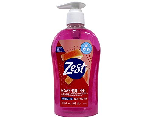 ZEST GRAPEFRUIT PEEL ANTIBACTERIAL LIQUID HAND SOAP 11.25OZ