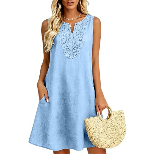 Robe de plage avec poches pour un style estival décontracté au soleil