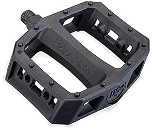 Long lasting molded Nylon wLong Glass Fiber Chromoly spindle w/ 6mm Broach and 15mm Wrench flats Pedal Type: Platform Defined Color: Black The Mythos pedals feature a oversized axle and a 12 pin design for maximum grip.