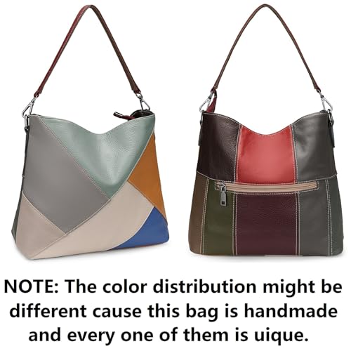 YALUXE Genuine Leather Shoulder Bags Stylish Hobo Handbags Purses Crossbody Bags for Women4