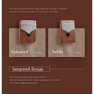 LEOSHI 21key Kalimba Piano Thumb, Yellowsandalwood Body, Pocket Thumb Finger Piano, Finger Percussion Clavier avec Un… - Les Beatles, Paul McCartney, John Lennon, RIngo Starr, George Harrison LEOSHI 21key Kalimba Piano Thumb, Yellowsandalwood Body, Pocket Thumb Finger Piano, Finger Percussion Clavier avec Un… – Image 3
