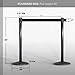 Qbuster Retractable Belt Stanchion Safety Barrier Post with 11 ft. Belt and Sign Holder (10 Post Bundle)