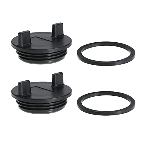 Fuel Deck Fill Cap Replaces 0126DP0BLK for Perko 1313 and 1314 Series for Seachoice 32011 for Ranger Brass Non-Locking Cap 2 Pcs