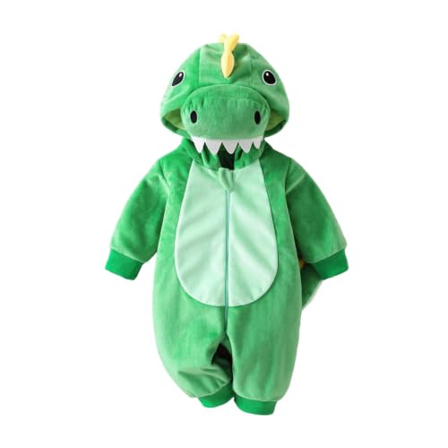 Infant Newborn Baby Halloween Dinosaur Romper Cute Hooded Jumpsuit Clothes - image 2