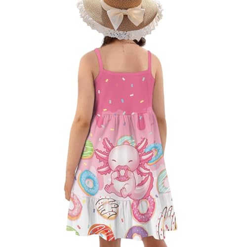 Youngerbaby Dresses for Toddle Girls 3-14T Spaghetti Strap Midi Dress Back to School Dresses One Piece Sundresses2