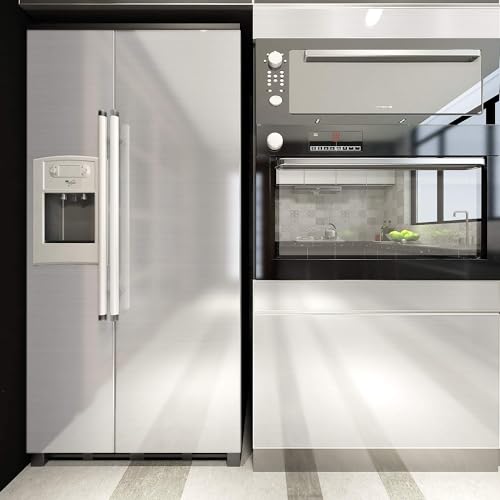 Image of HOME13 Self Adhesive Wallpaper Silver Glitter Removable and Decorative Vinyl Wallpaper for Kitchen Countertop Cabinets Table 1 Ft x 4 Ft with 2pcs
