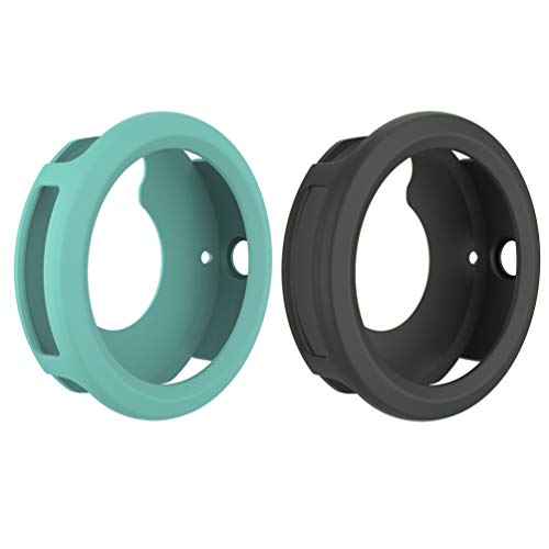 Hemobllo Screen Protectors 2 Pcs Compatible for Garmin 3 Case - Soft Silicone Protective Case Shockproof Anti-Fall Protector Case Shell Frame Bumper Protective Cover (, Grey) Smartwatch