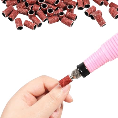 BOLT BEE 100pcs Multicolour Aluminum Oxide Fine 180 Grit Sanding Bands for Nail Art, Metal, Wood, Jade Polishing, Grinding, DIY Crafting-image-34